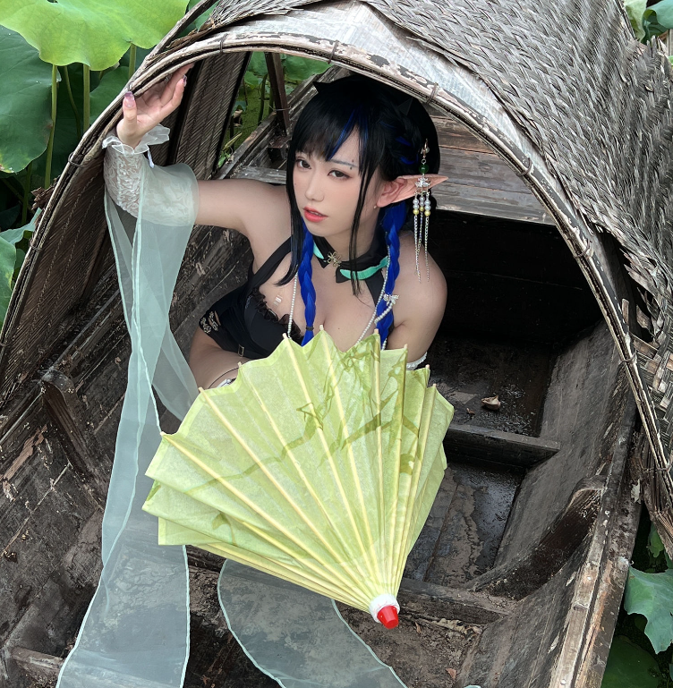 微博(亦南南南)COSER《荷塘月色》美图系列写真 - 好享台